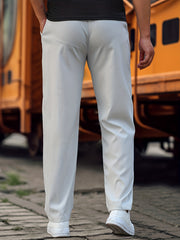 Men's Long Jogging Sports Pants, Breathable Drawstring