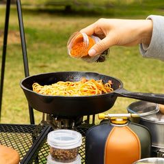 5pc Camping Spice Set Containers Labels BBQs & Picnics Storage Bag