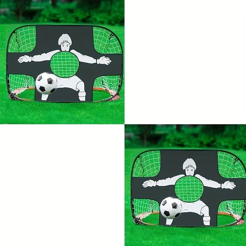 Portable Football Goal Foldable Mobile Training Football Net Frame