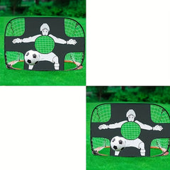 Portable Football Goal Foldable Mobile Training Football Net Frame