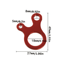 Non-slip Windproof Rope Buckle for Camping Tent - Pack of 12