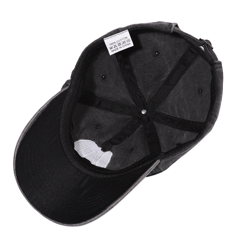 Men's Vintage Letters DAD MoM Washed Baseball Cap
