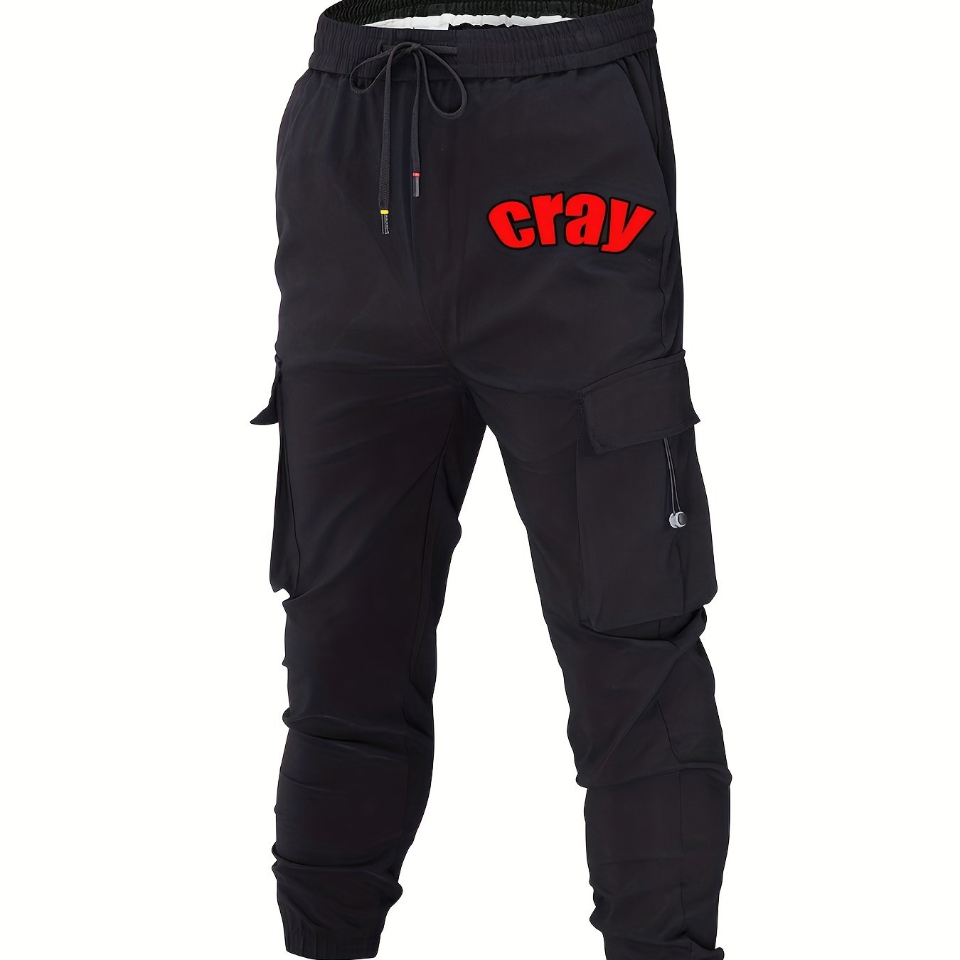 Men's Cotton Cargo Pants Crazy Without Drawstring Joggers