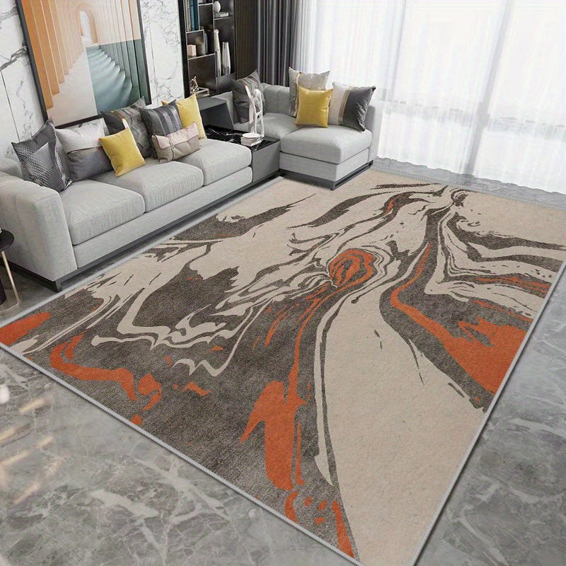 Fluffy Faux Wool Area Rug Soft Living Room Carpet