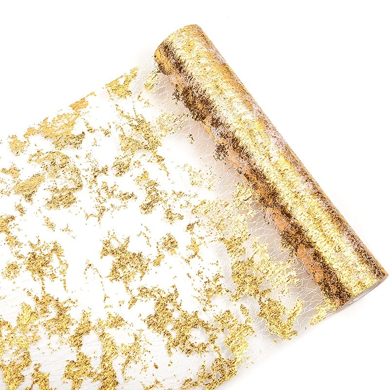 Glitter Foil Mesh Table Runner Roll Decorative Dining Table Centerpiece