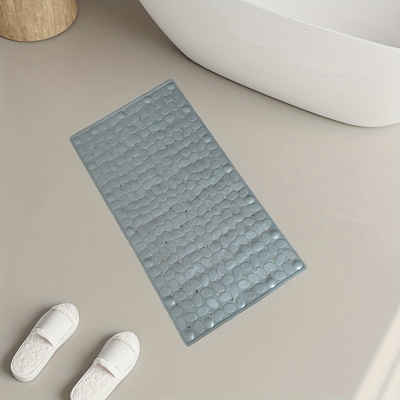 Non Slip Bathtub Mat Soft Rubber Bathroom Bathmat Water resistant Hand Wash