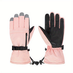 Couple Skiing Gloves Autumn Winter Warm Gloves Thickened Padded Riding Gloves