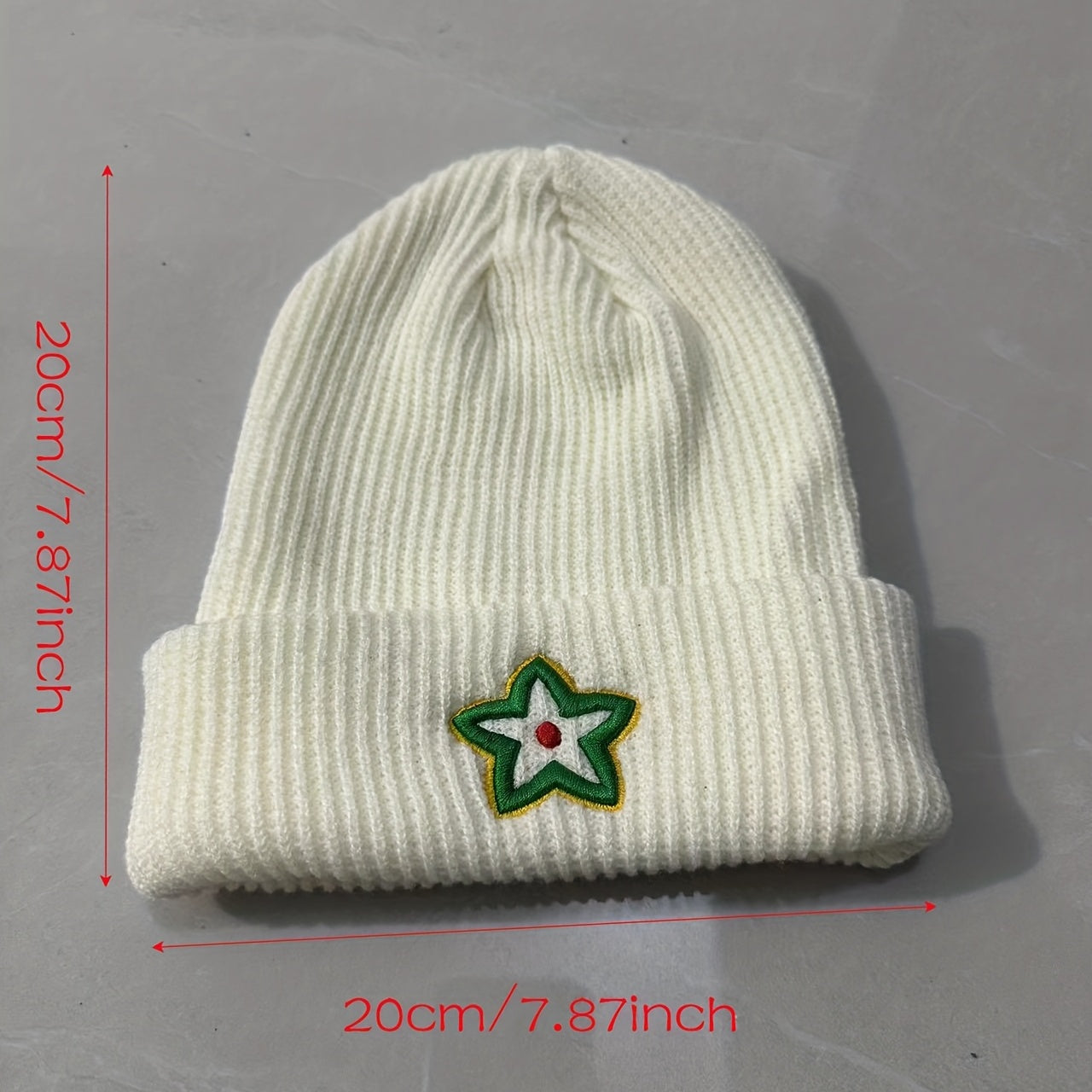 3D Embroidered Knitted Hat Ear Protection Japanese Anti Cold Woolen Hat