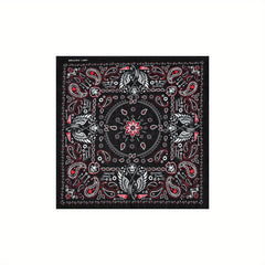 4pcs Bandana For Men Cotton Squares Headwraps Pirate Skull Scarf Neckerchiefs