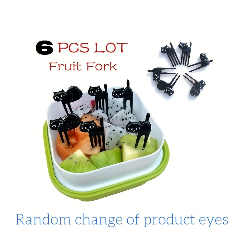 8pcs Fruit Forks Toothpick Food Prod Leaves Plastic Decoration Small Salad