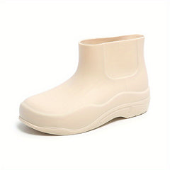 Women's Solid Short Boots Comfortable Slip On Shoes Anti-skid Boots