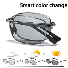 Men's Metal Polarized Foldable Sunglasses For Cycling Driving
