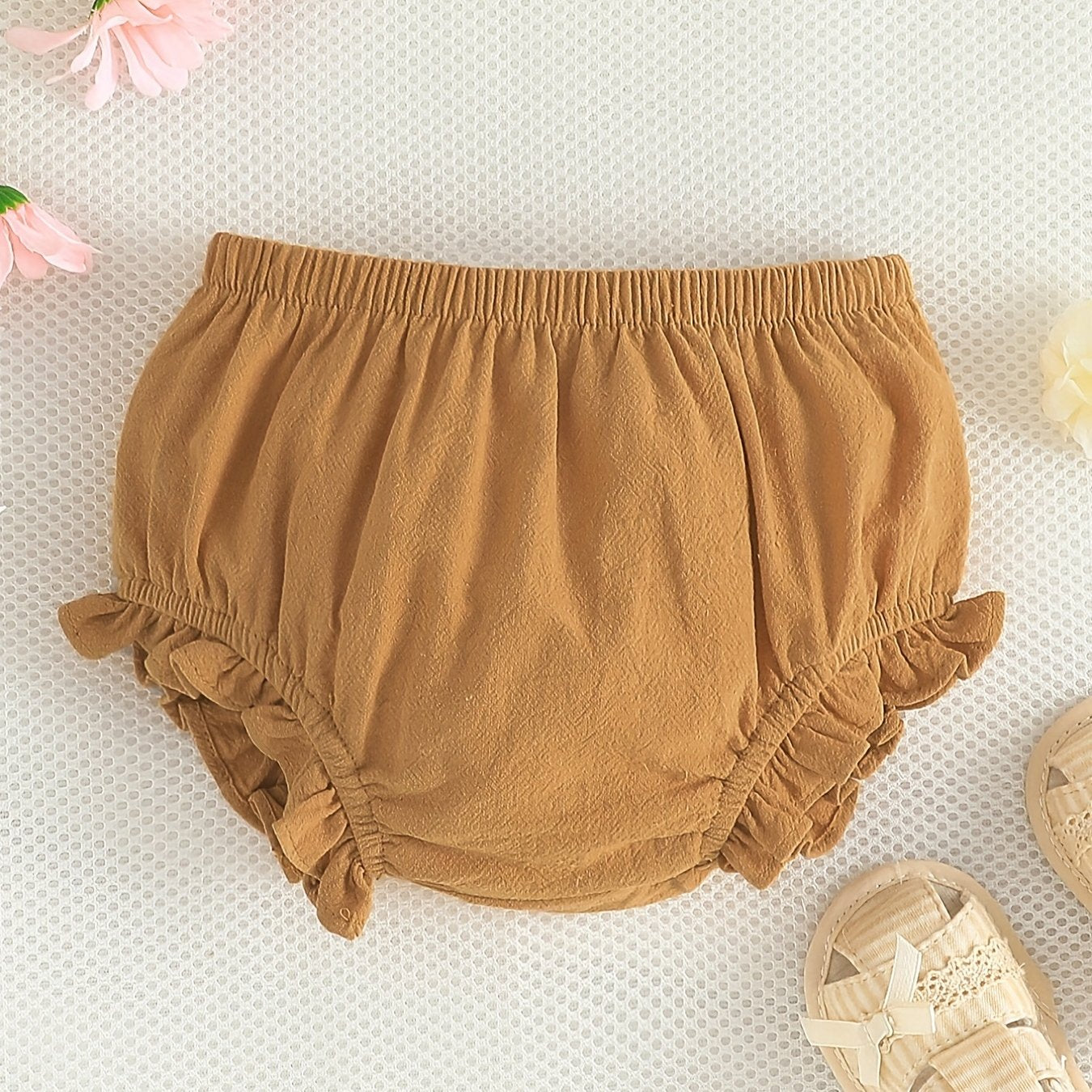 Baby Girls Ruffle Trim Panties Shorts