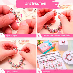 DIY Charm Bracelet Making Kit with Beads for Girls & Adults