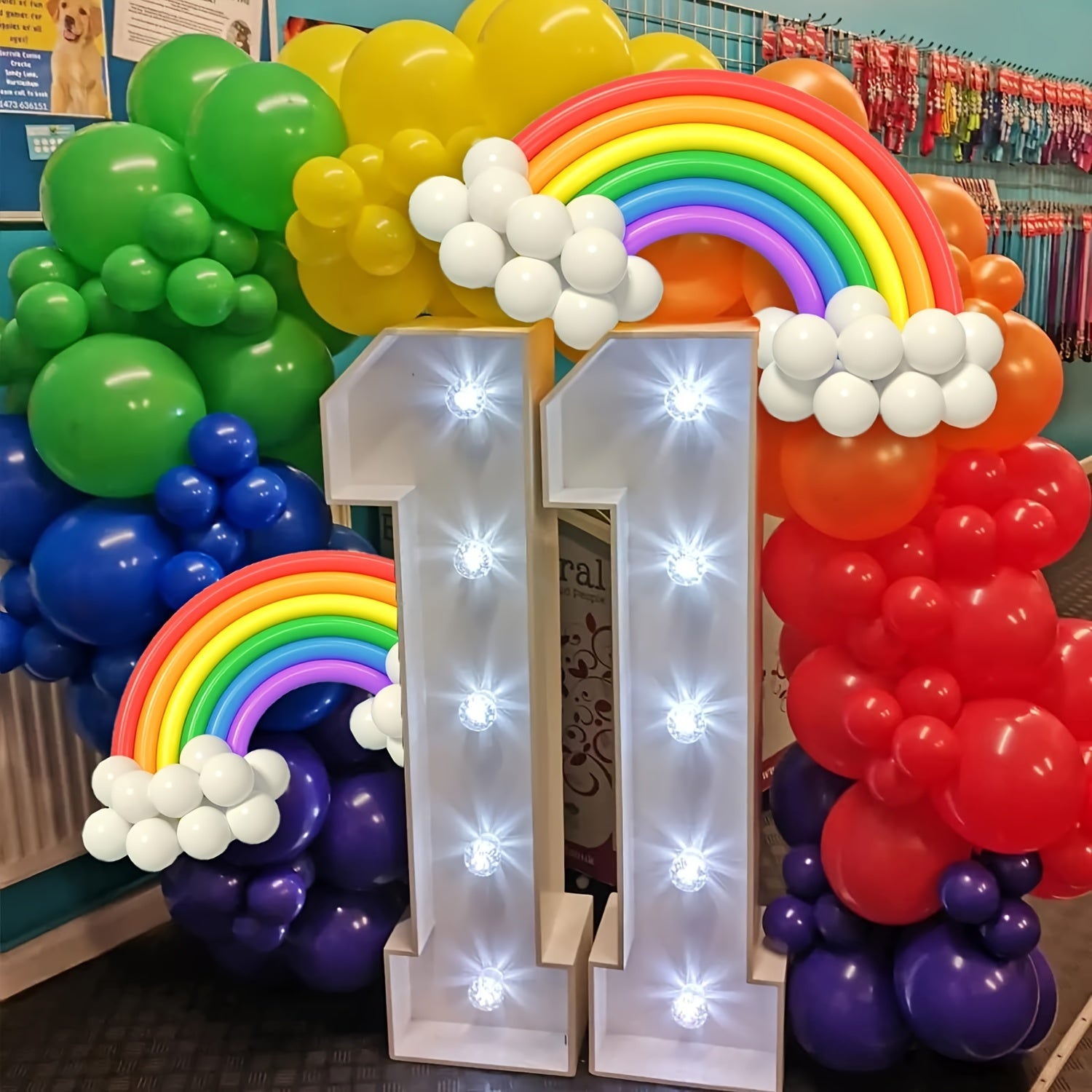 24pcs Balloon Garland Arch Kit Rainbow Balloons Wedding Decor Birthday Decor