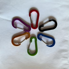 6pcs Aluminum Alloy S-shaped Quick Hanging Key Chain Backpack Buckle