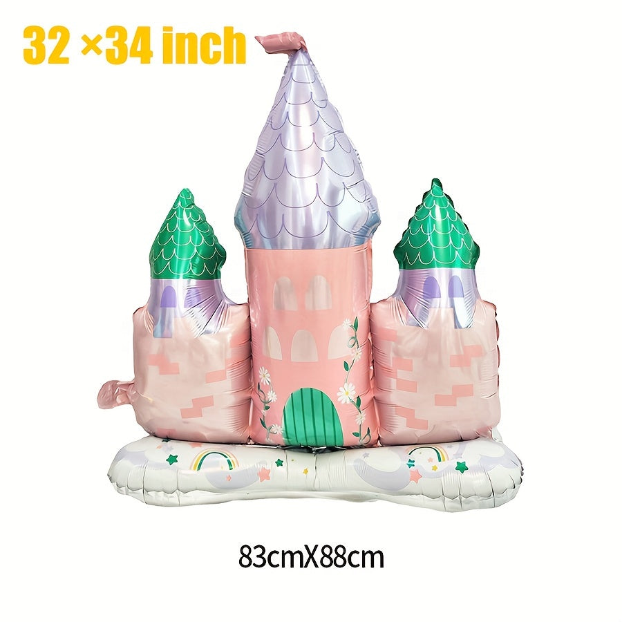 Large Castle Aluminum Balloon for Party Wedding Birthday Bridal Celebration