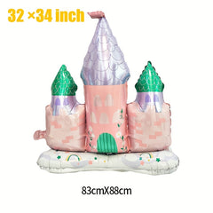 Large Castle Aluminum Balloon for Party Wedding Birthday Bridal Celebration