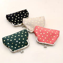 Cartoon Heart Pattern Coin Purse Bag Key Bag Money Bags