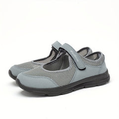 Women's Mesh Walking Shoes Hook And Loop Sneakers