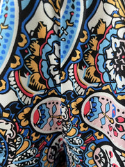 Paisley Print Elastic Waist Jogger Pants for Women