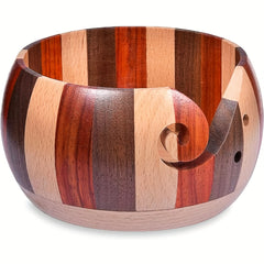 DIY Wooden Yarn Bowl For Crochet Large Pretty Shape Yarn Wool Art Craft Storage