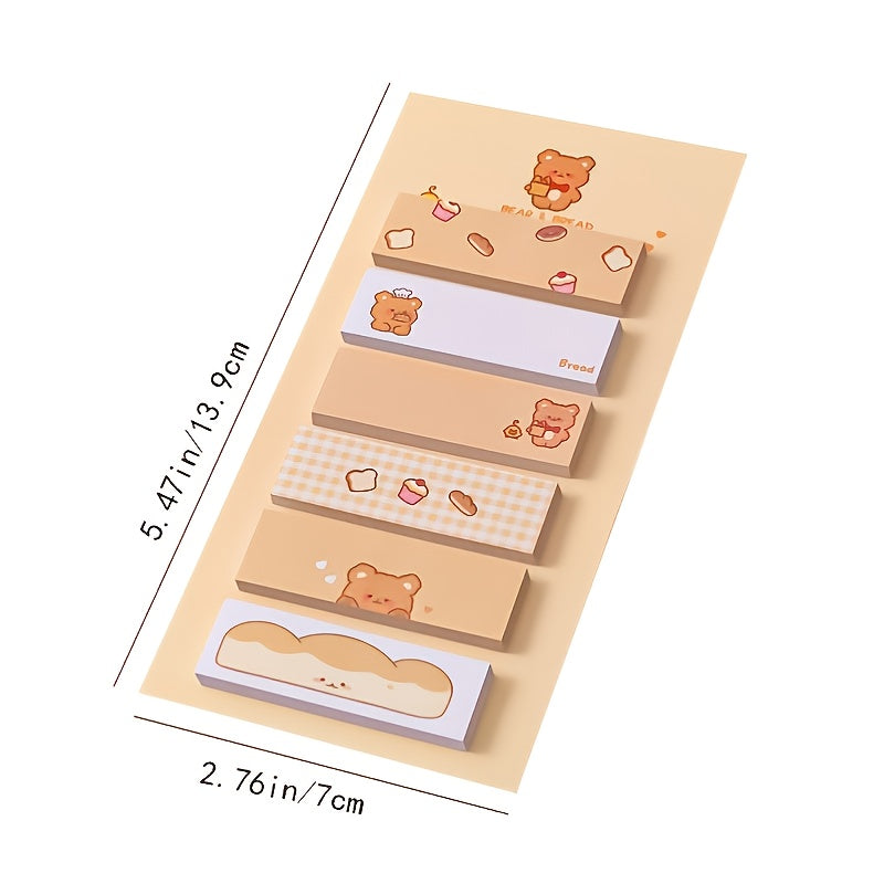 120pcs Cartoon Sticky Notes Student Functional Classification Index Stickers