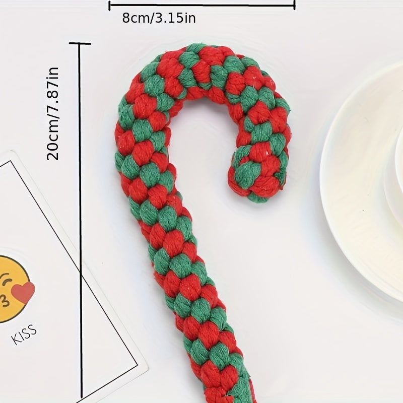 Christmas Dog Chew Toys - 6PCS Bite Resistant Rope Molar Toy