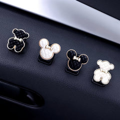 4Pcs Car Hooks Organizer Hanger For USB Cable Headphone Key Storage