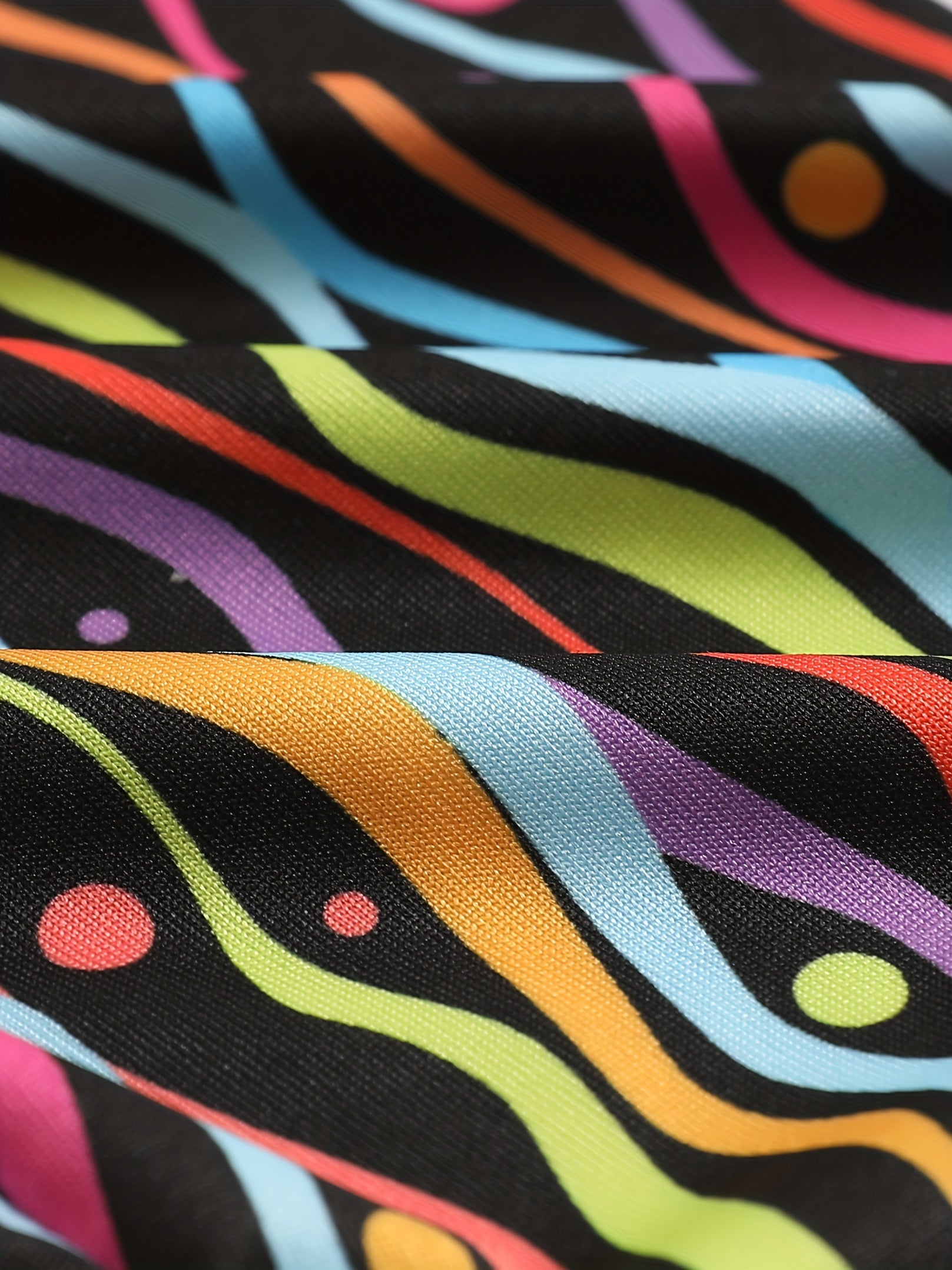 Toddler Girls Wavy Pattern Dance Shorts Breathable Stretchy Safety