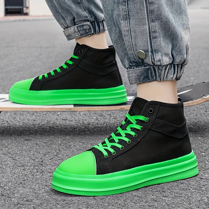 Unisex High Top Canvas Shoes Comfy Non Slip Skate Sneakers