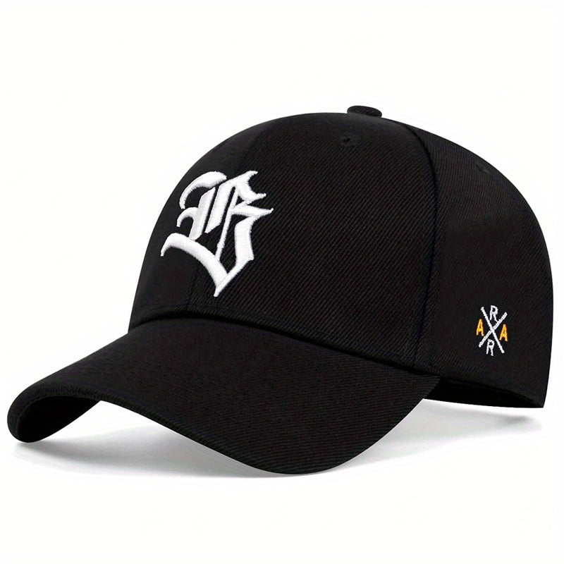 Men's Gothic Letter Baseball Cap Adjustable Casual Style Hat