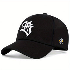 Men's Gothic Letter Baseball Cap Adjustable Casual Style Hat