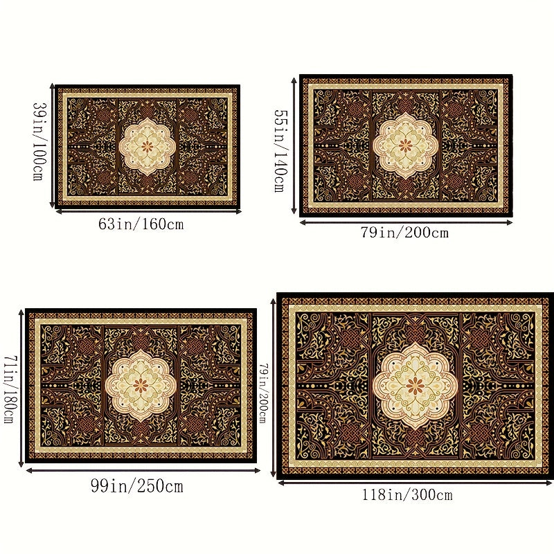 Boho Anti Fatigue Kitchen Rug Non Slip Soft Faux Sheepskin Mat