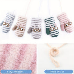 Kids Winter Warm Knitted Gloves Christmas Halloween Gloves