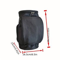 Insulated Lunch Bag Faux Leather Hand Washable Portable Ice Bag