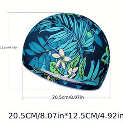 Adult Swim Cap Quick Drying Printed Swimming Cap Unisex
