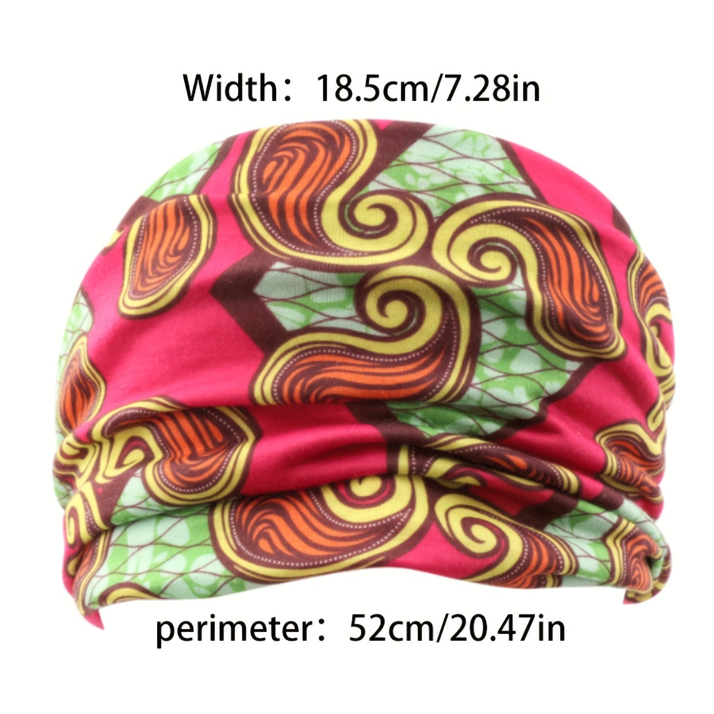 Colorful Tie Dye Stretch Headband for Yoga and Sweat Absorption