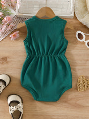 Baby Girl Cotton Sleeveless Romper