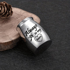 Stainless Steel Pet Urn Dog Ashes Container Ashes Holder Memorial Cremation Urns