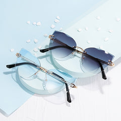 Rimless Metal Sunglasses
