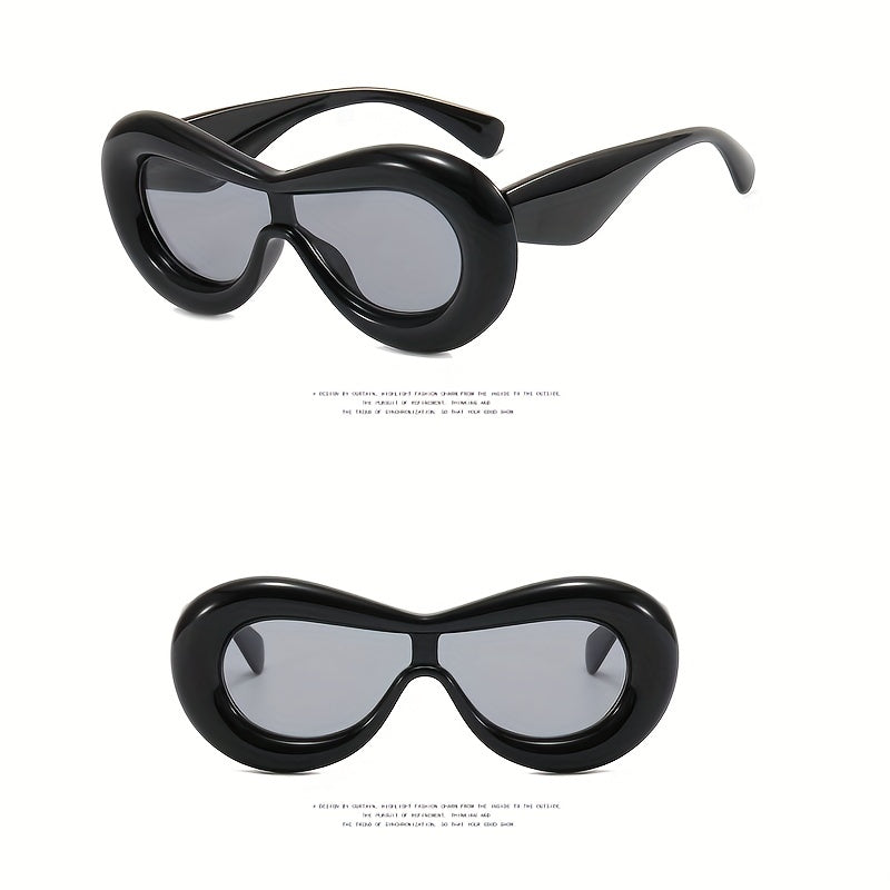Y2K Candy Oversized Sunglasses Inflatable Thick Frame Shades