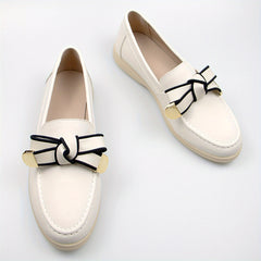 Bowknot Loafers Slip On Walking Shoes for Women