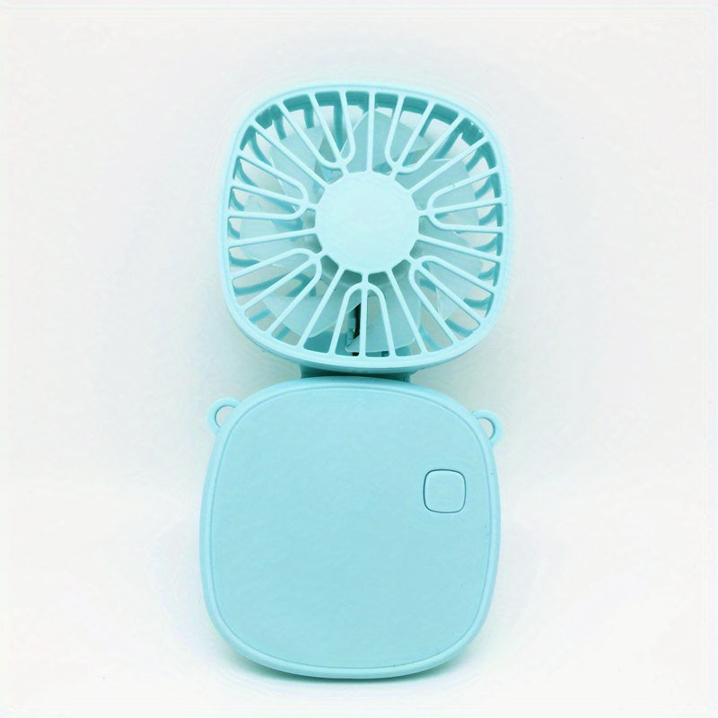 Square Folding Fan Portable Fan Handheld USB Rechargeable Fan