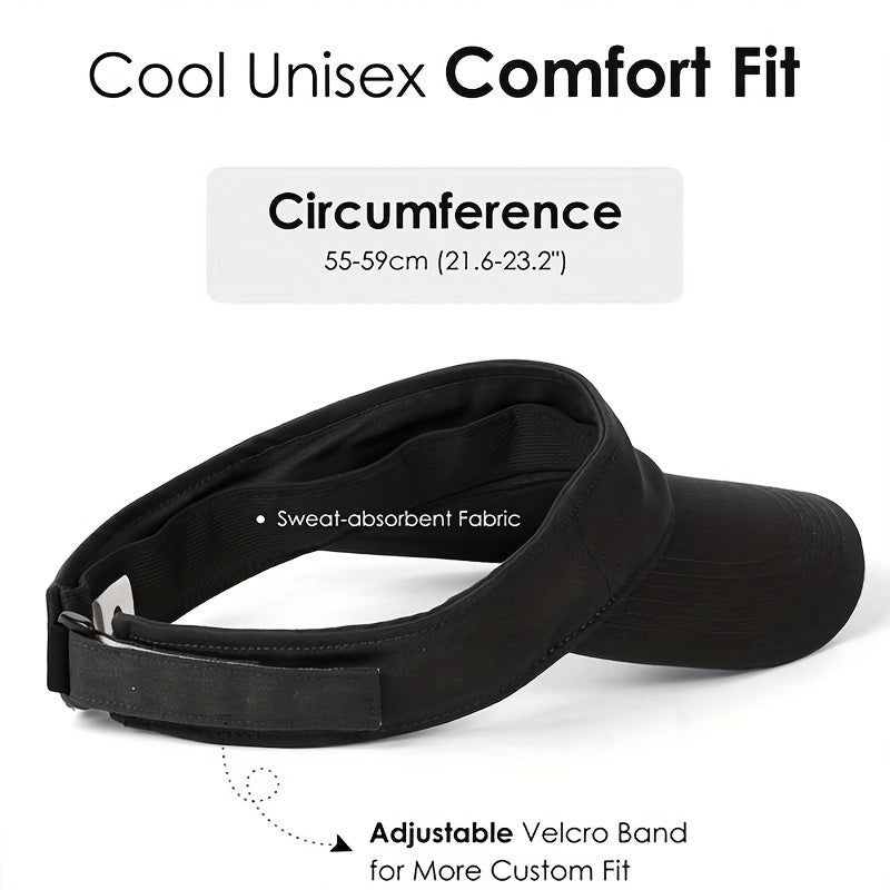 Summer Sun Visor Hats for Women Men with Ponytail Hole