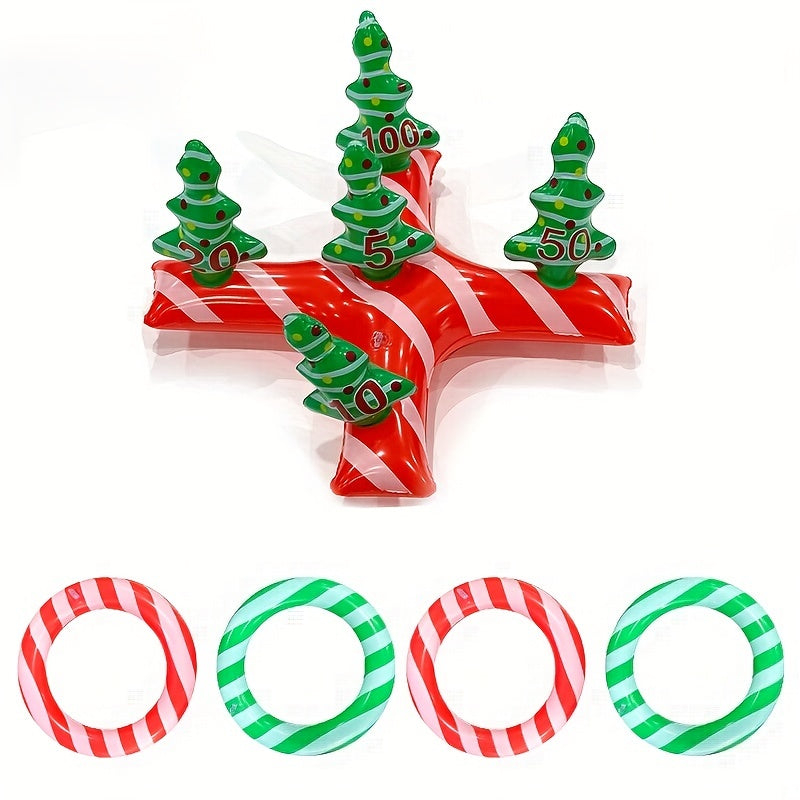 Inflatable Christmas Cane Ring Toy