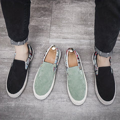 Men's Slip On Canvas Shoes Lightweight Casual Flats