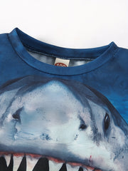Boys' Shark Graphic T Shirt Summer Kids Tee