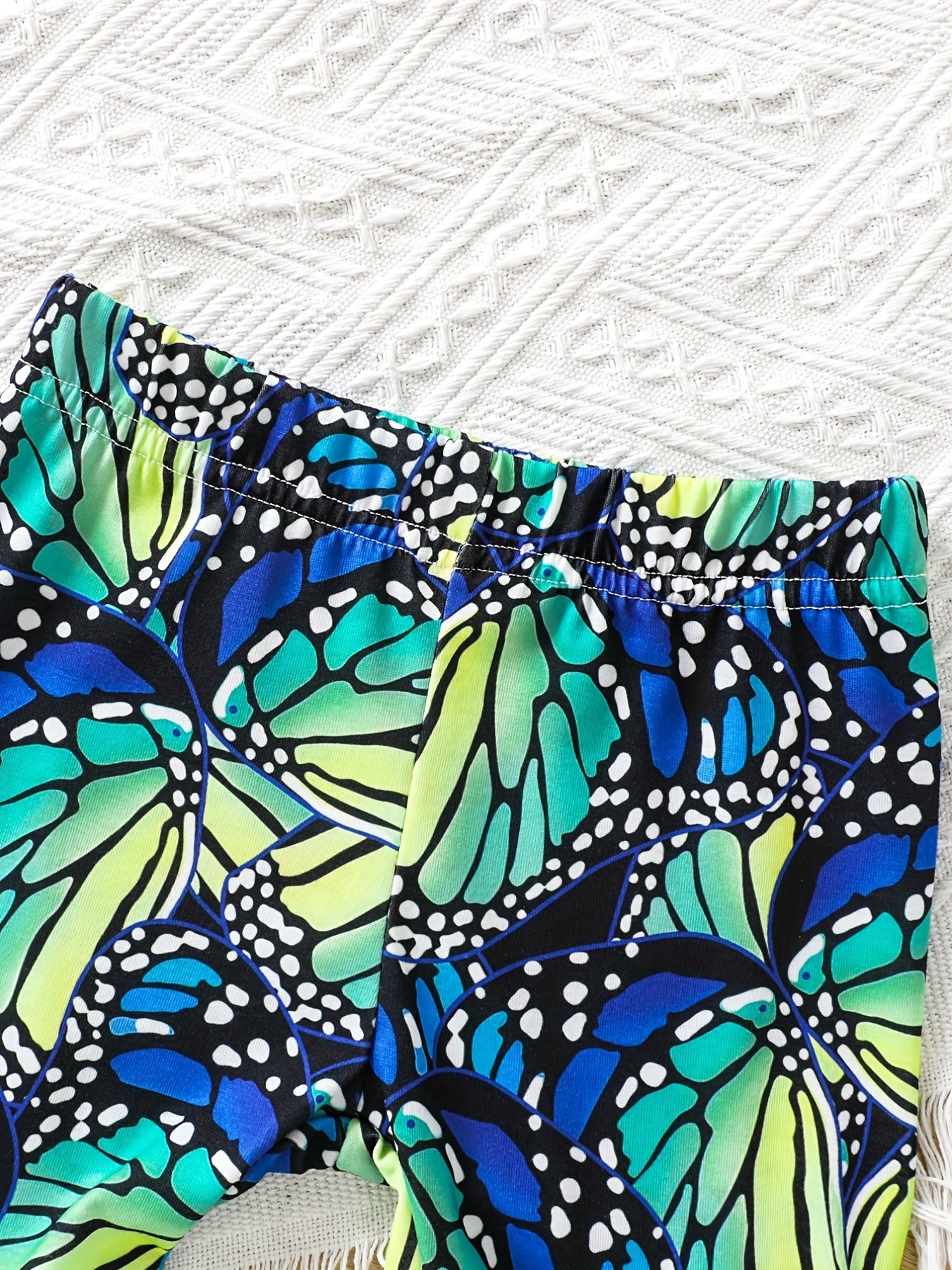 Toddler Girls Butterfly Graphic Biker Shorts Summer Clothes