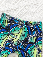 Toddler Girls Butterfly Graphic Biker Shorts Summer Clothes
